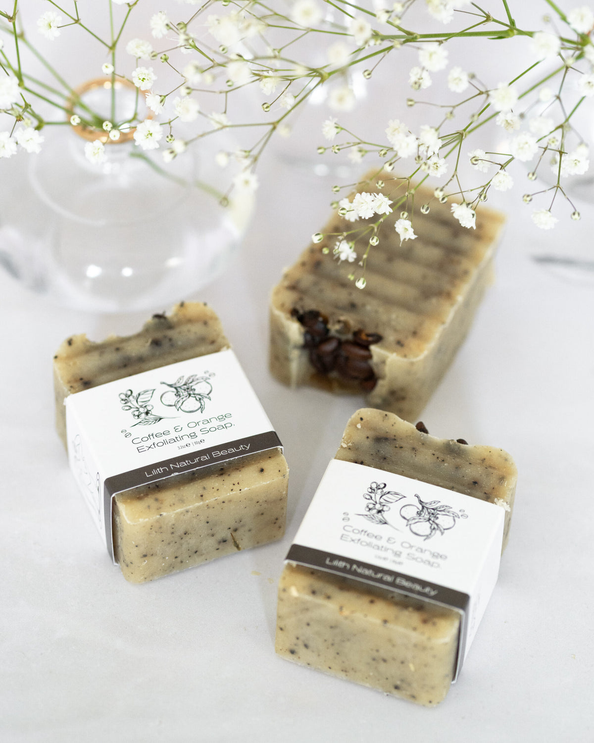 Coffee & orange exfoliating soap