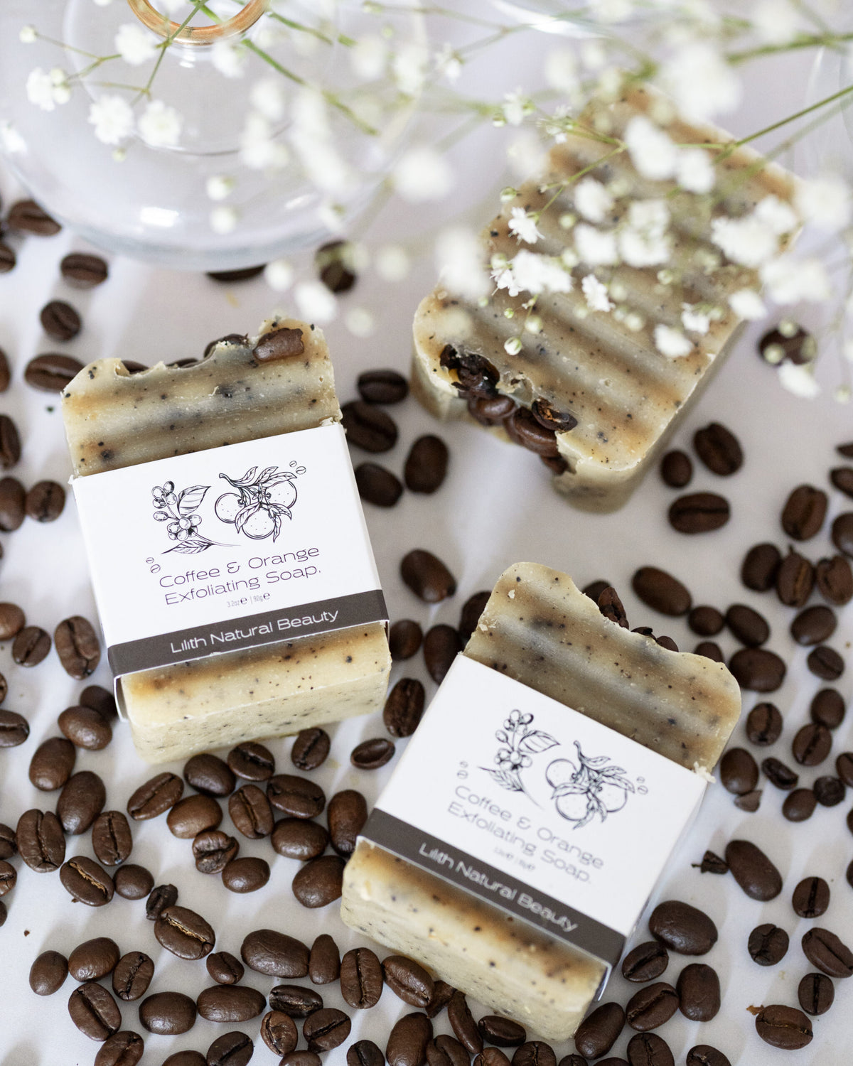 Coffee & orange exfoliating soap