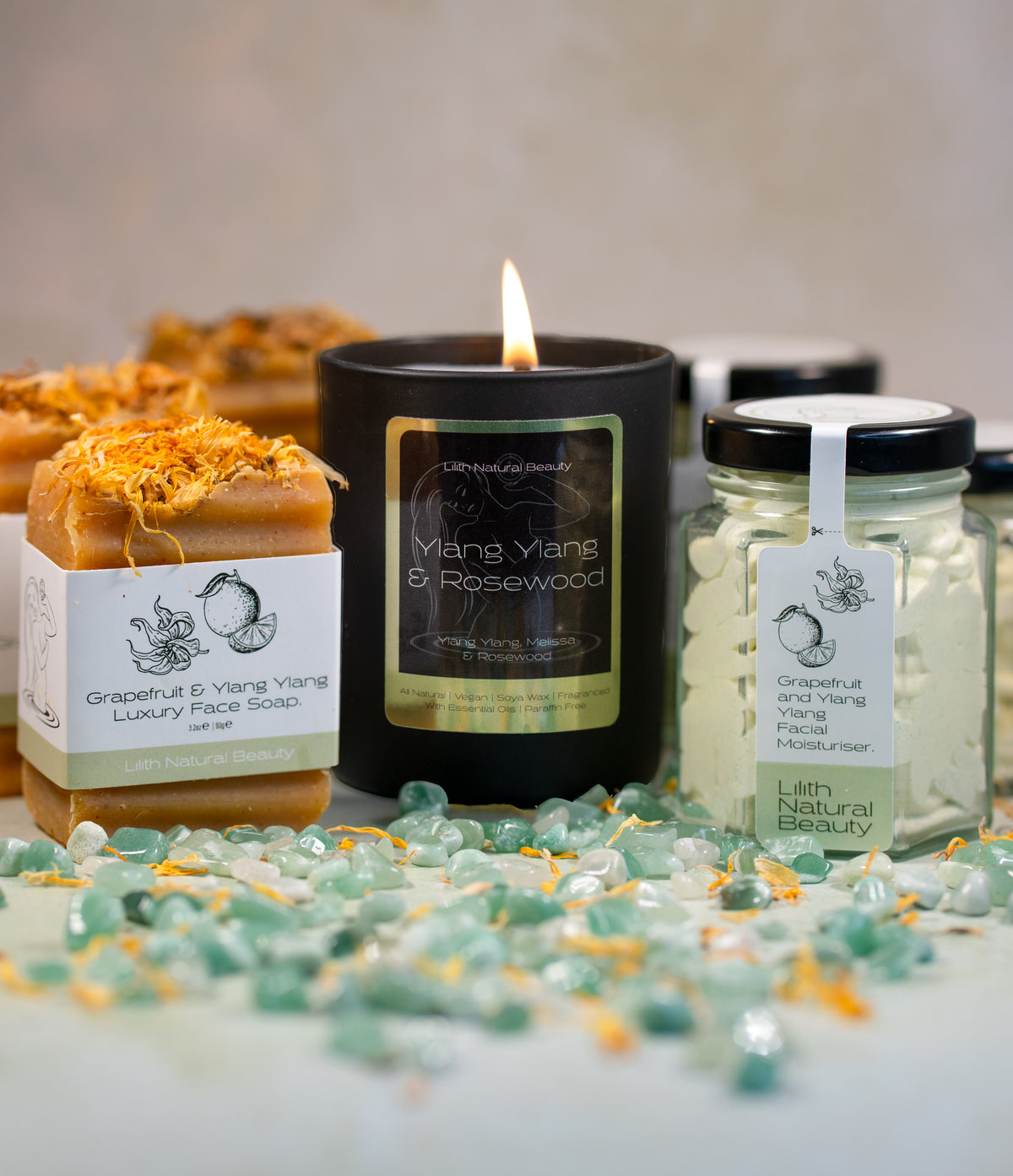 Grapefruit & ylang ylang luxury face soap