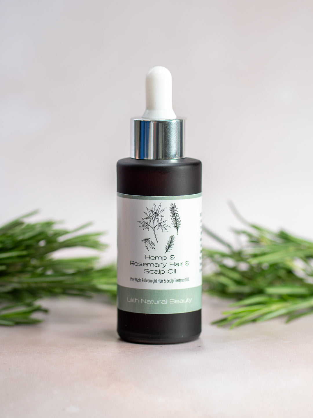 Hemp & rosemary hair & scalp oil
