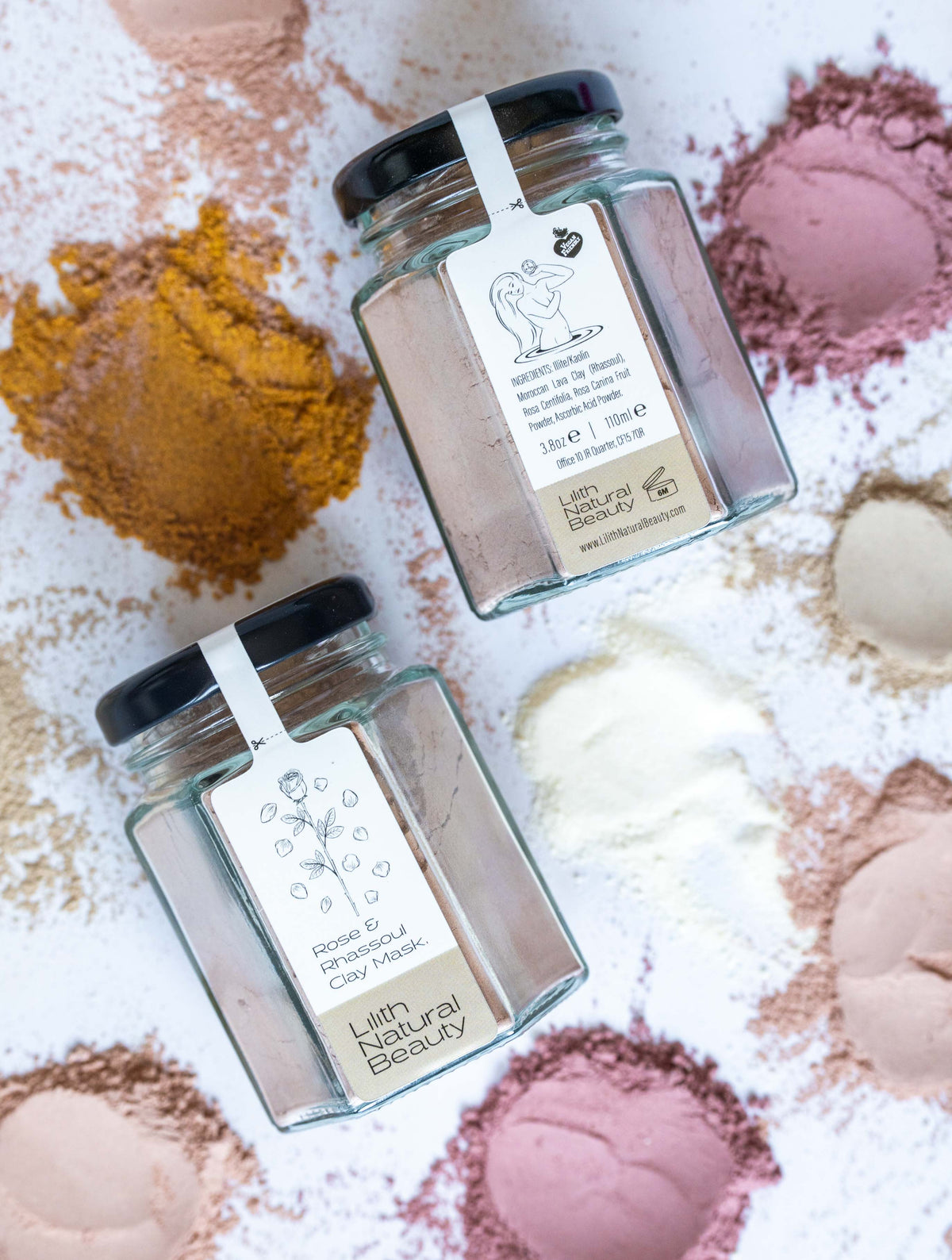 Rose & rhassoul clay mask