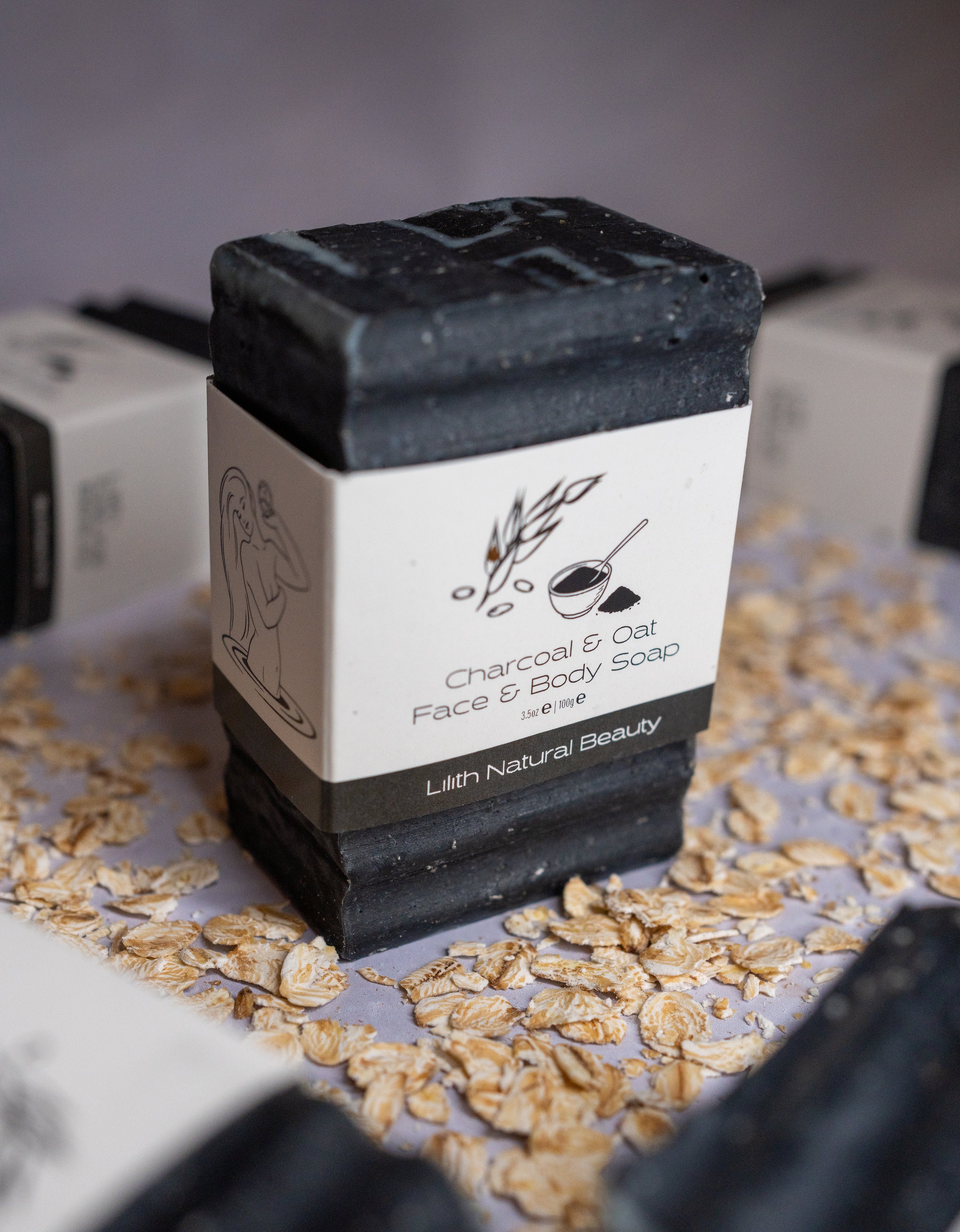Charcoal & Oat Face & Body Soap